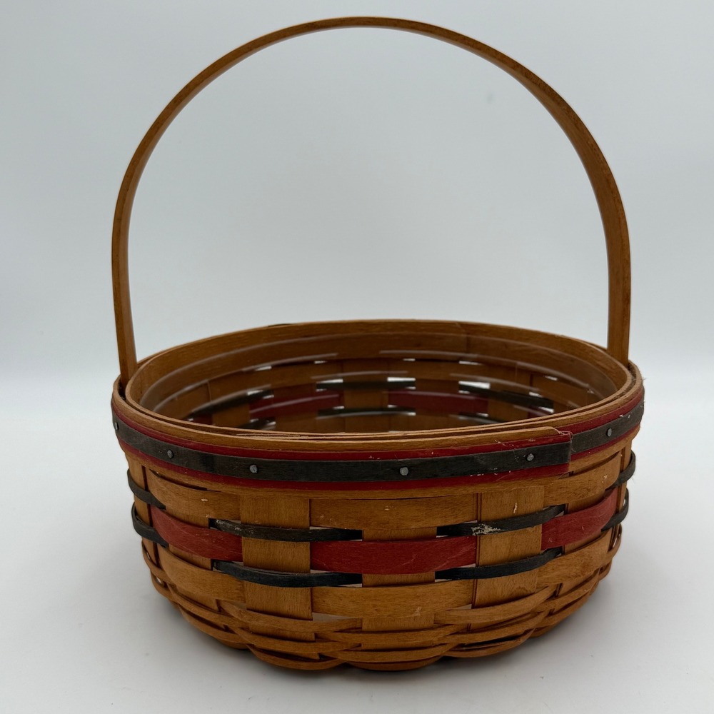 Longaberger 1993 Crisco American Cookie Celebration Basket with Liner Handwoven